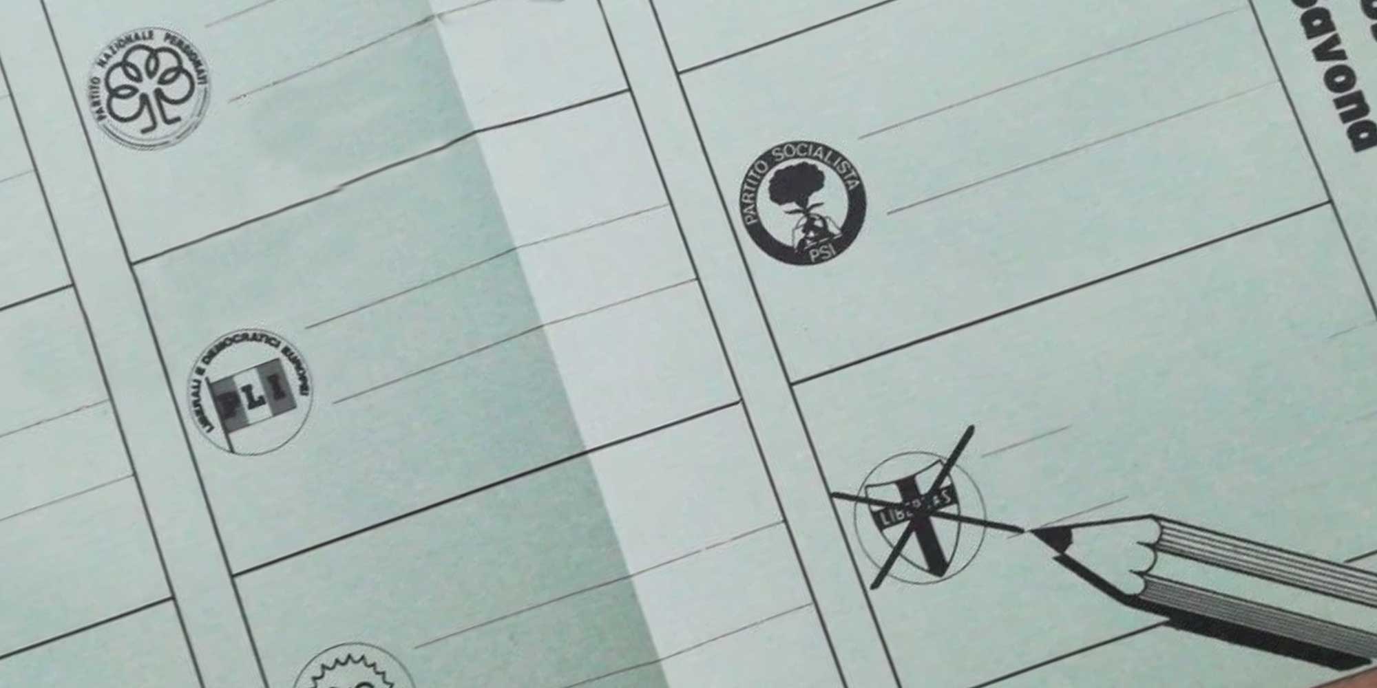 Banner per Elezioni Amministrative 1985