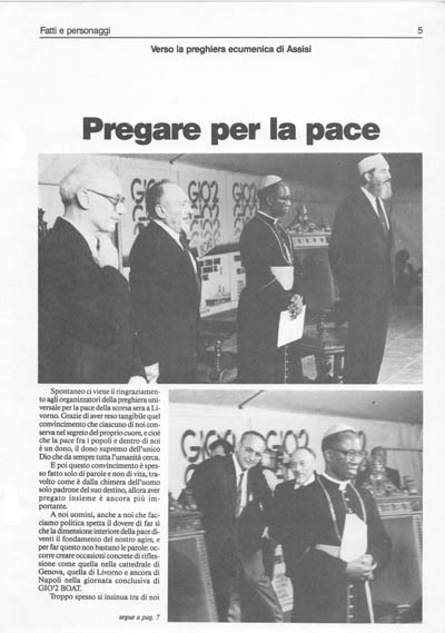 Nuova Politica - Pregare per la pace pagina 5